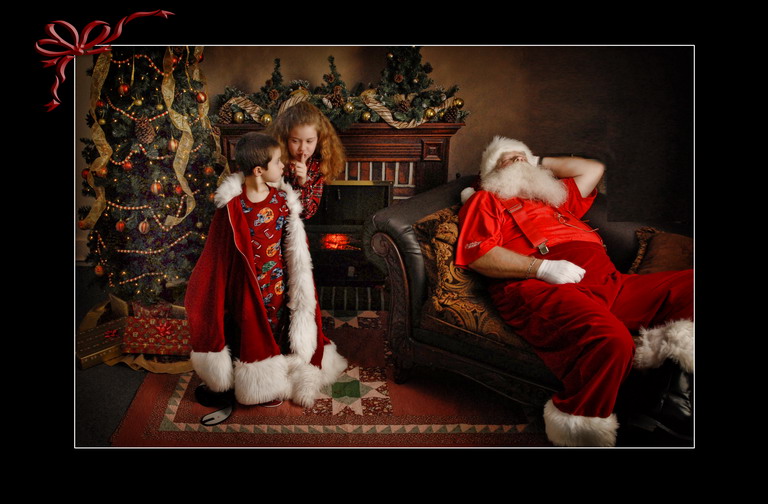 Santa Christmas Portrait by Chesler Photography